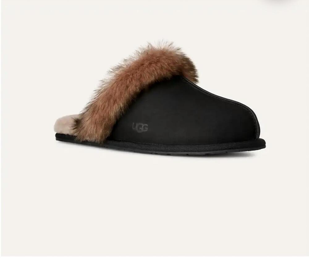 NEW UGG women's scuffette nubuck slipper in black